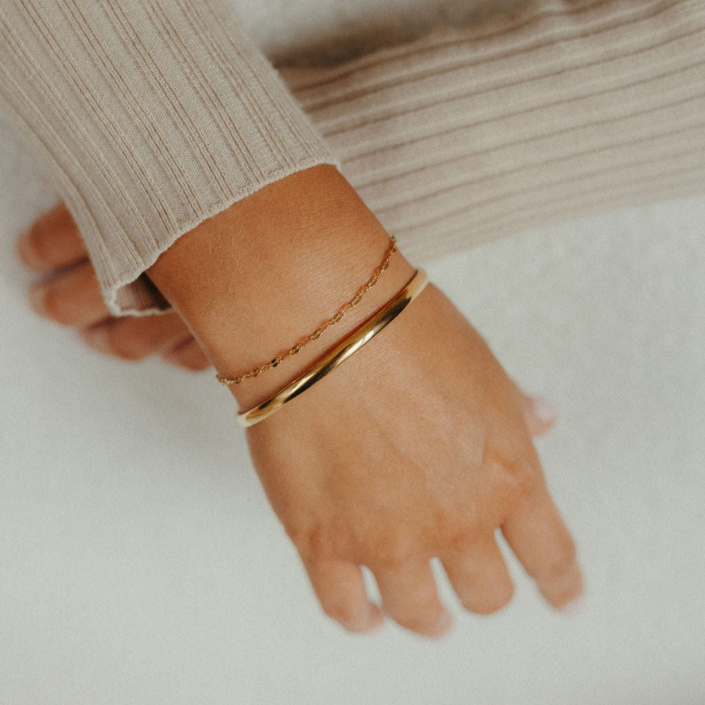 Classic (4mm) Bangle + Bracelet Bundle
