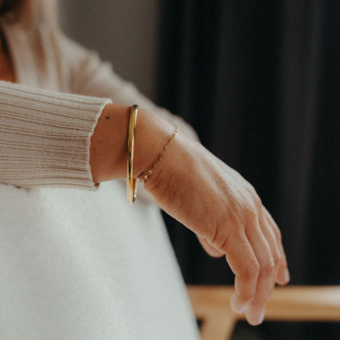 Classic (4mm) Bangle + Bracelet Bundle