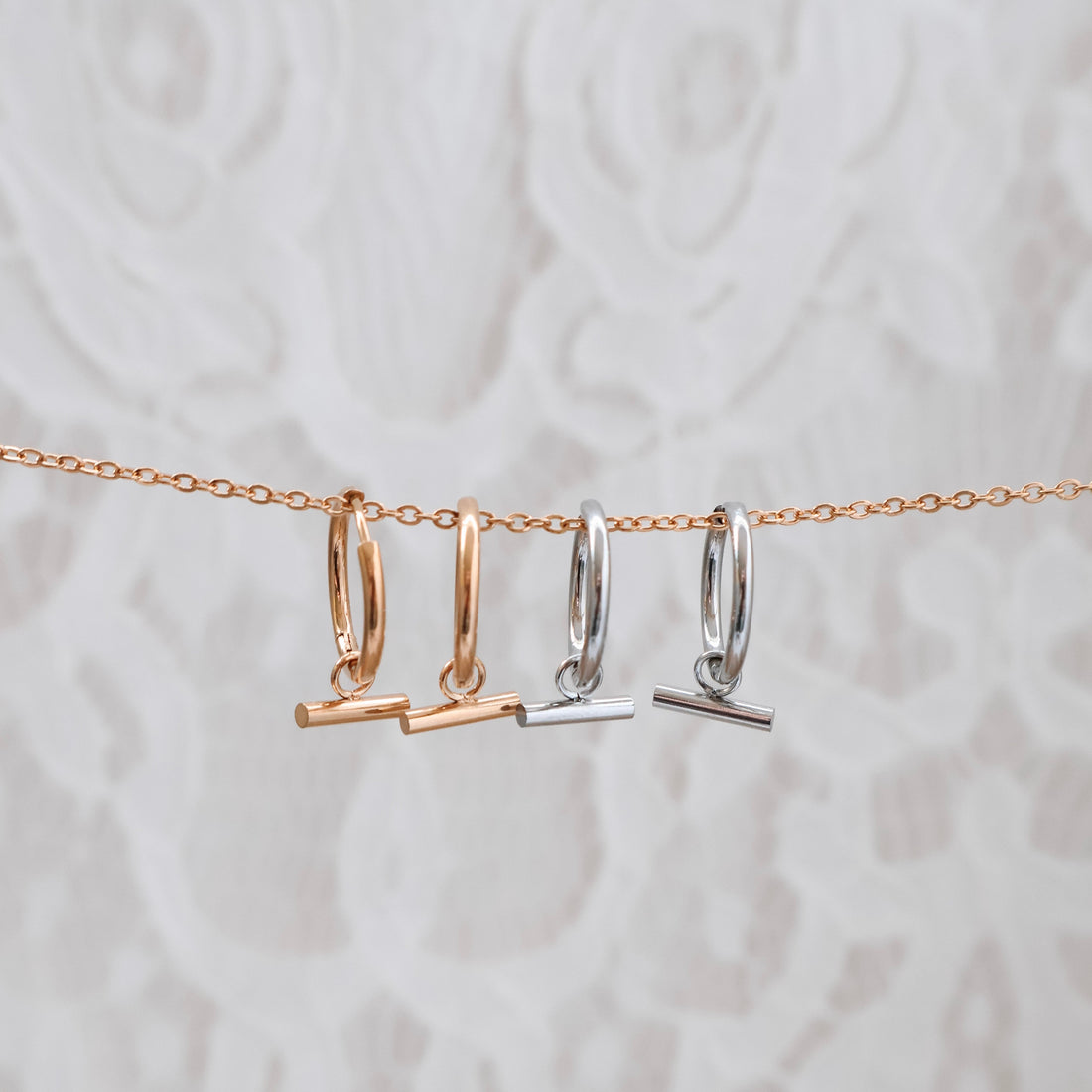 Bar Hoop Earrings