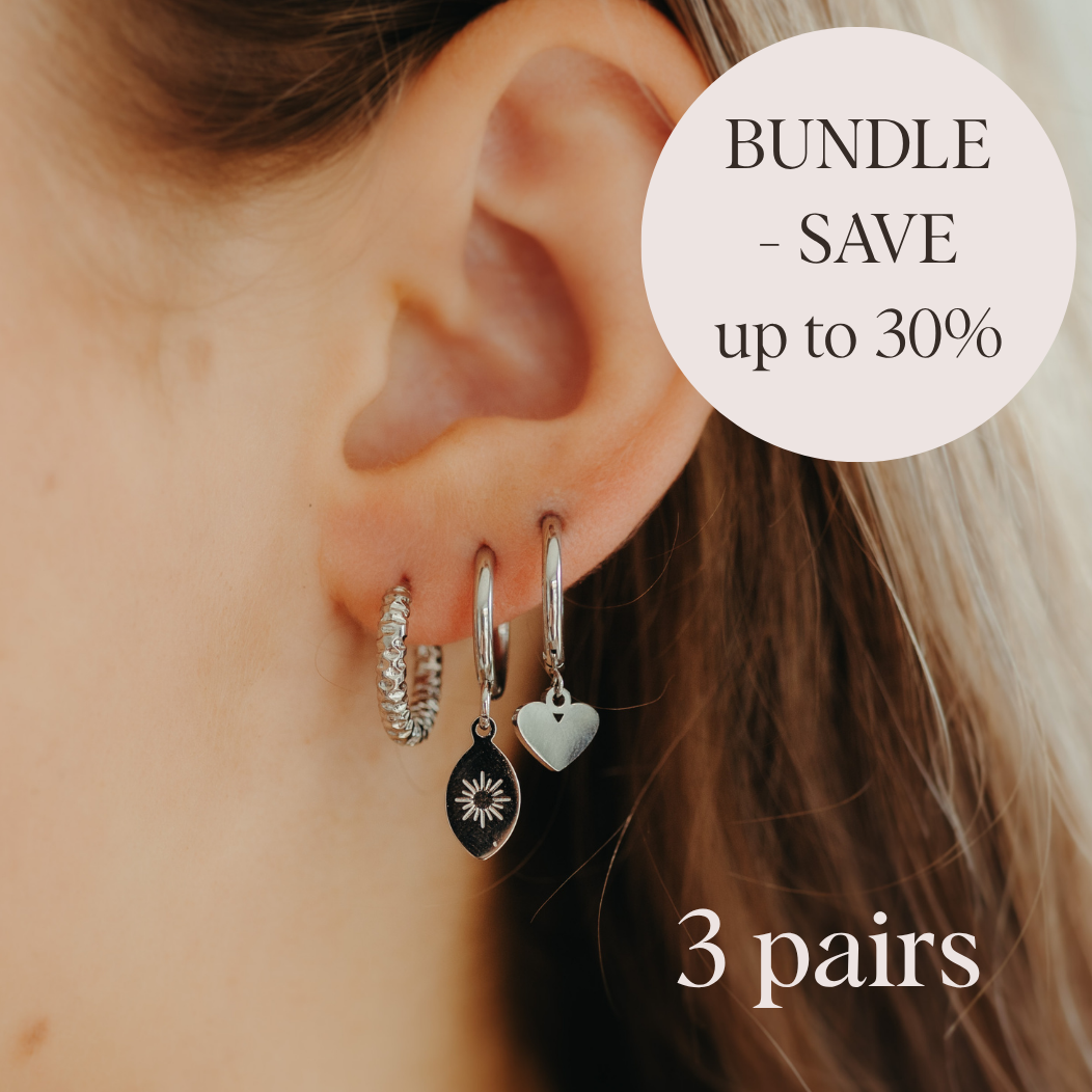Hoop Earring Bundle - 3 pairs