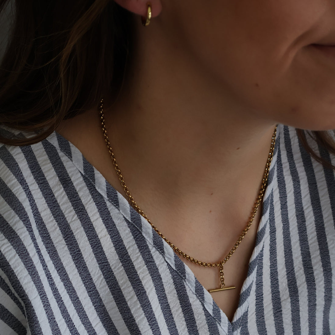 Large T Bar Necklace