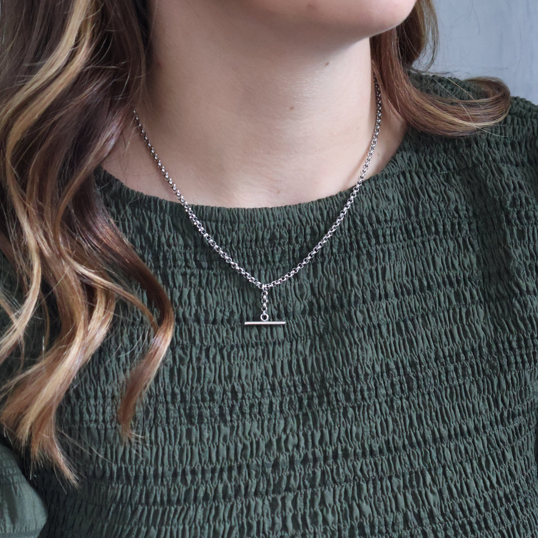 Large T Bar Necklace