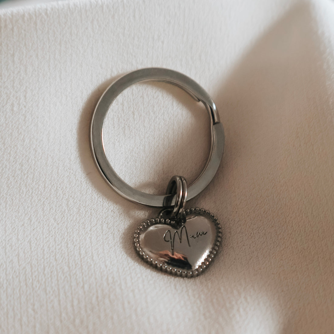 Mum Heart Keyring
