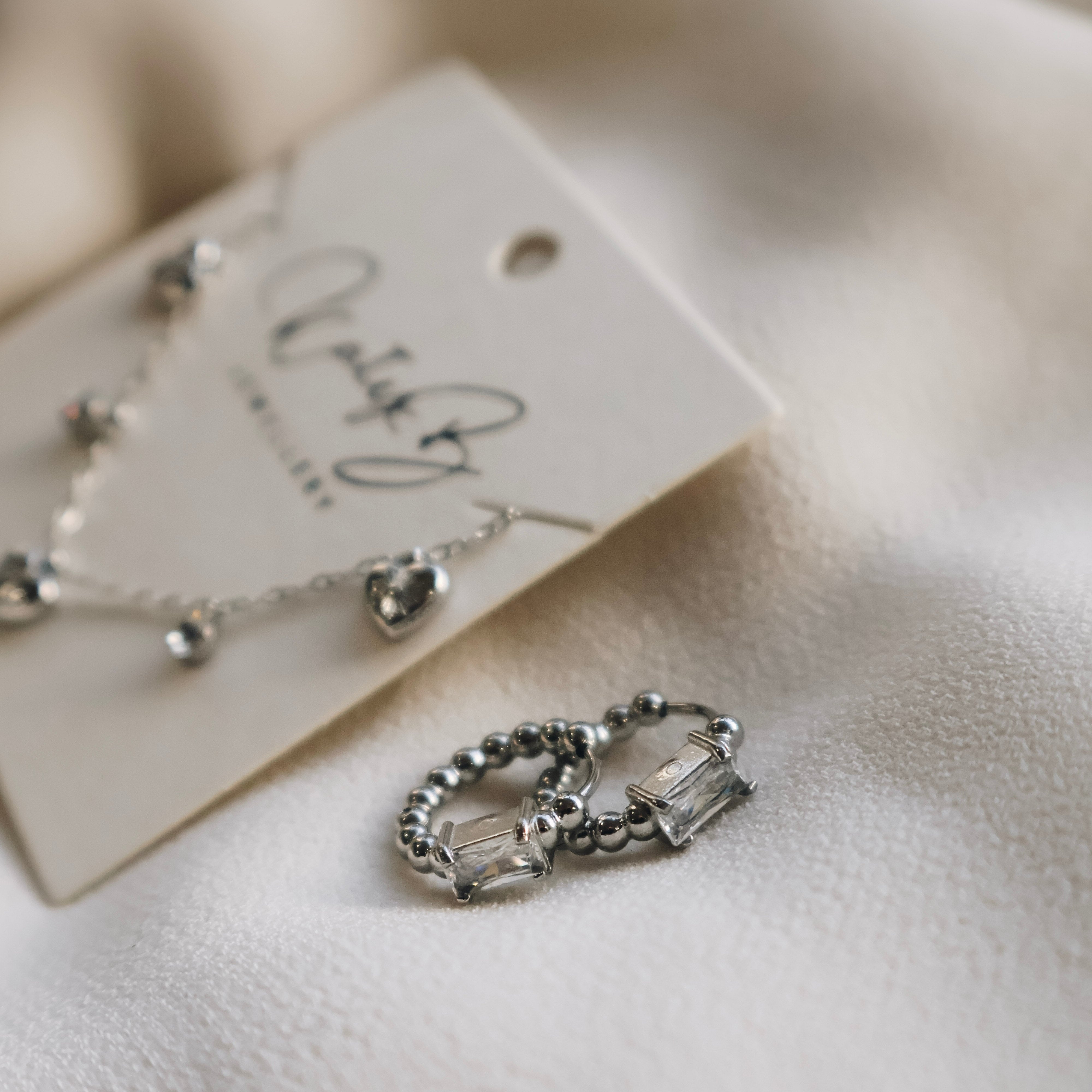 Izzy Hoop Crystal Stone