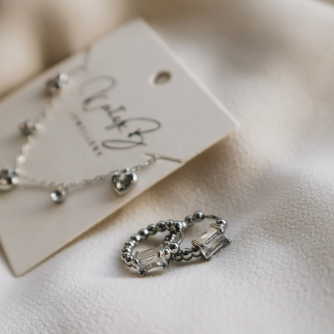Izzy Hoop Crystal Stone