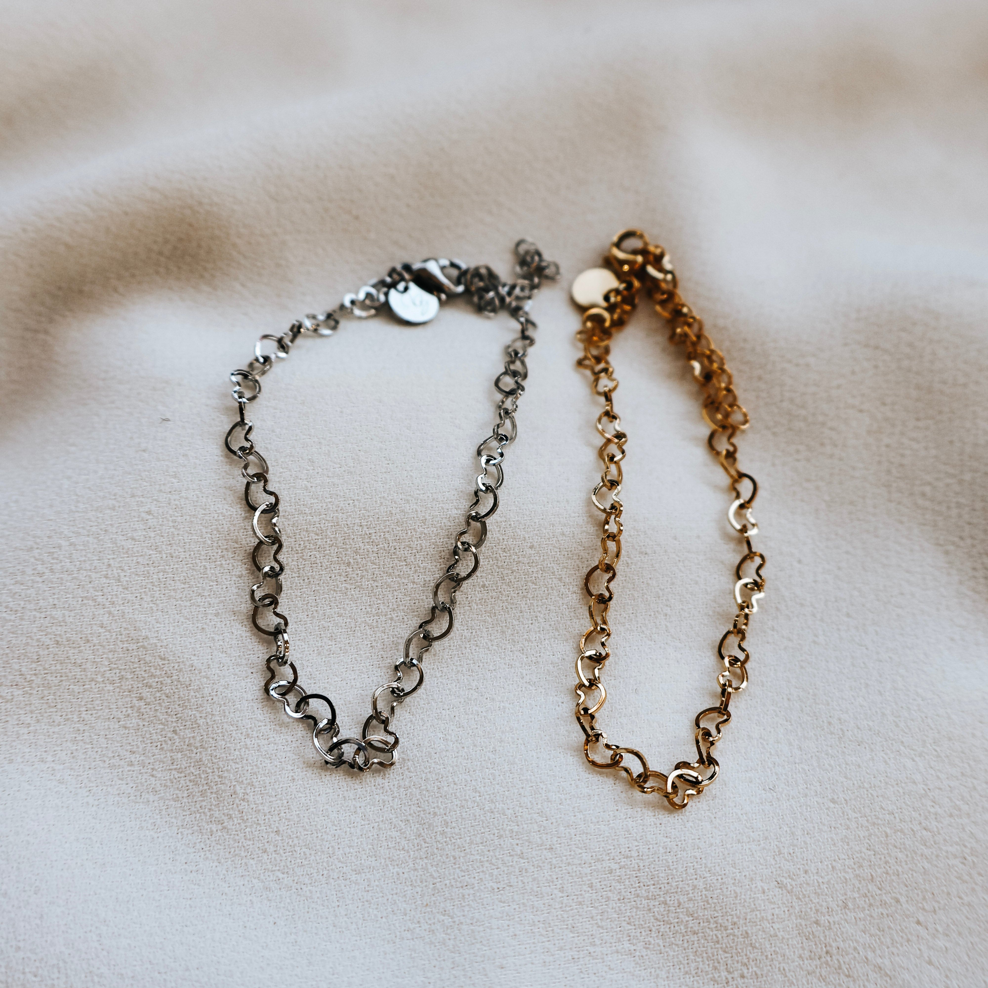 Heart Chain Bracelet
