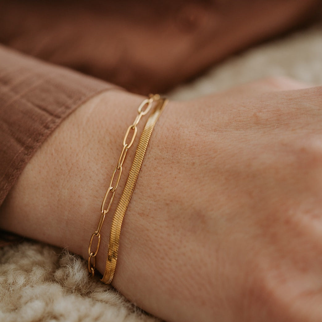 Large Paperclip Chain Bracelet