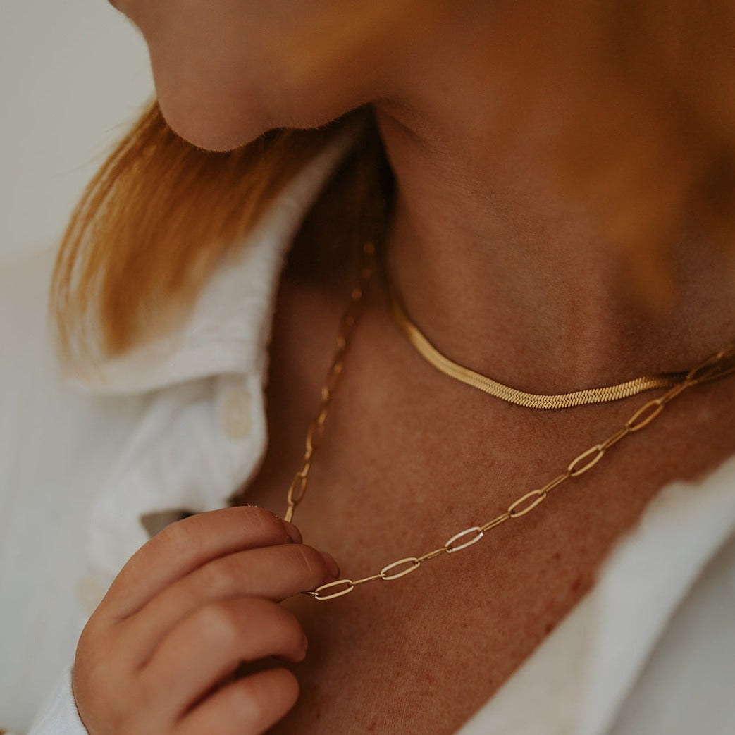 Snake Chain + Large Paperclip