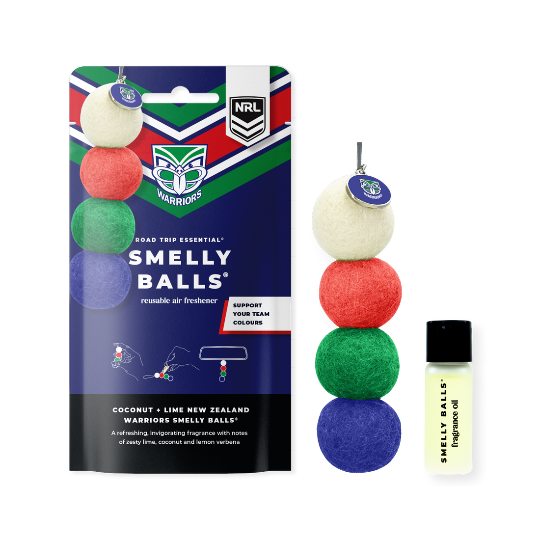 Smelly Balls  - 4 colours Reusable Car Air Freshener