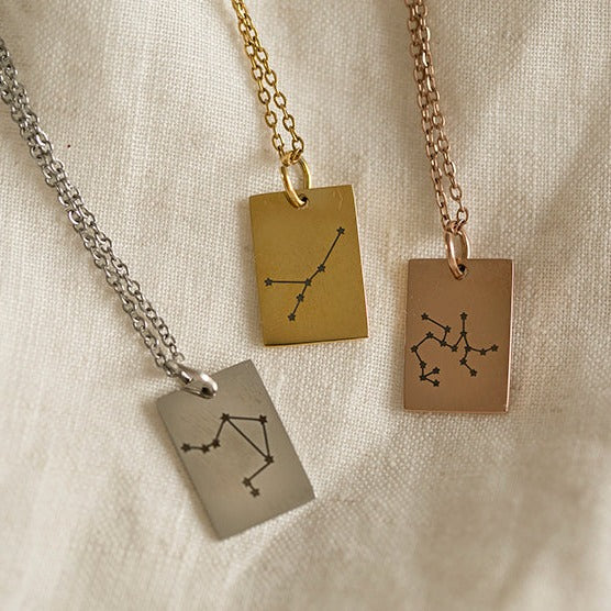 Rose Gold Constellation Pendant Necklace