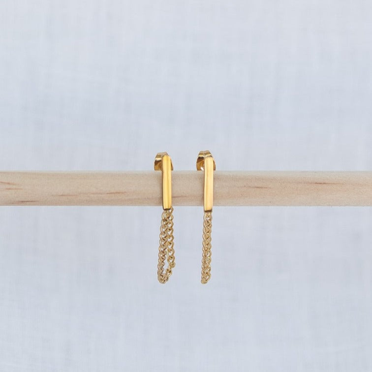 Chain Bar Earrings