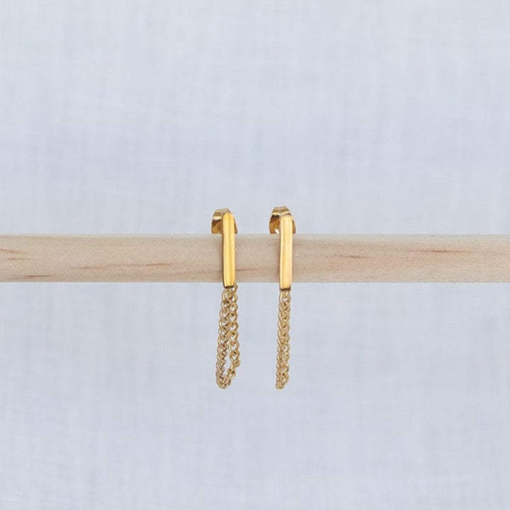 Chain Bar Earrings