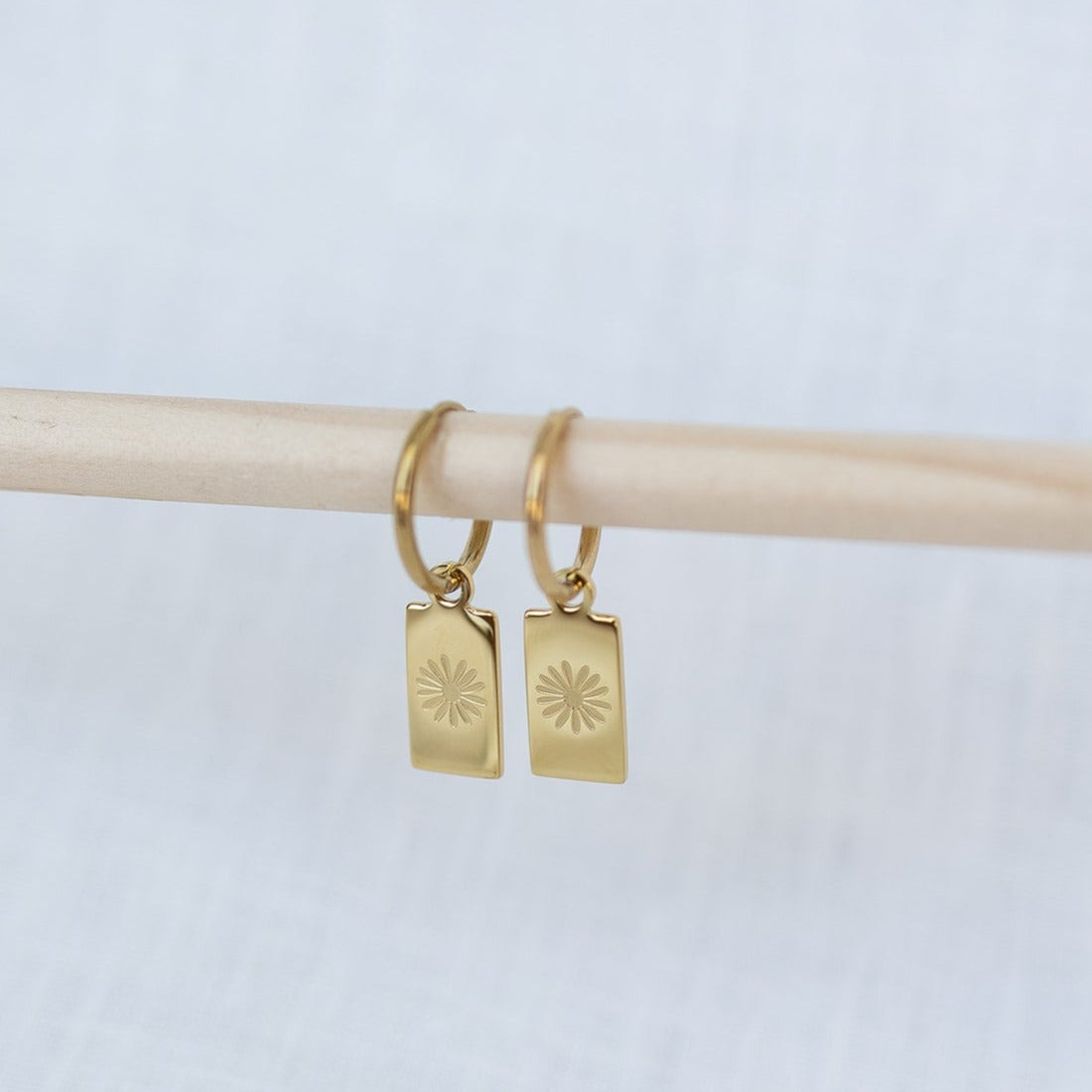 Daisy Hoop Earrings