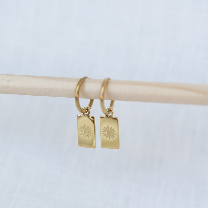 Daisy Hoop Earrings