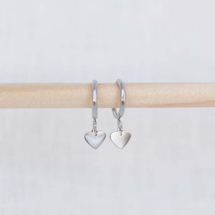 Heart Hoop Earrings