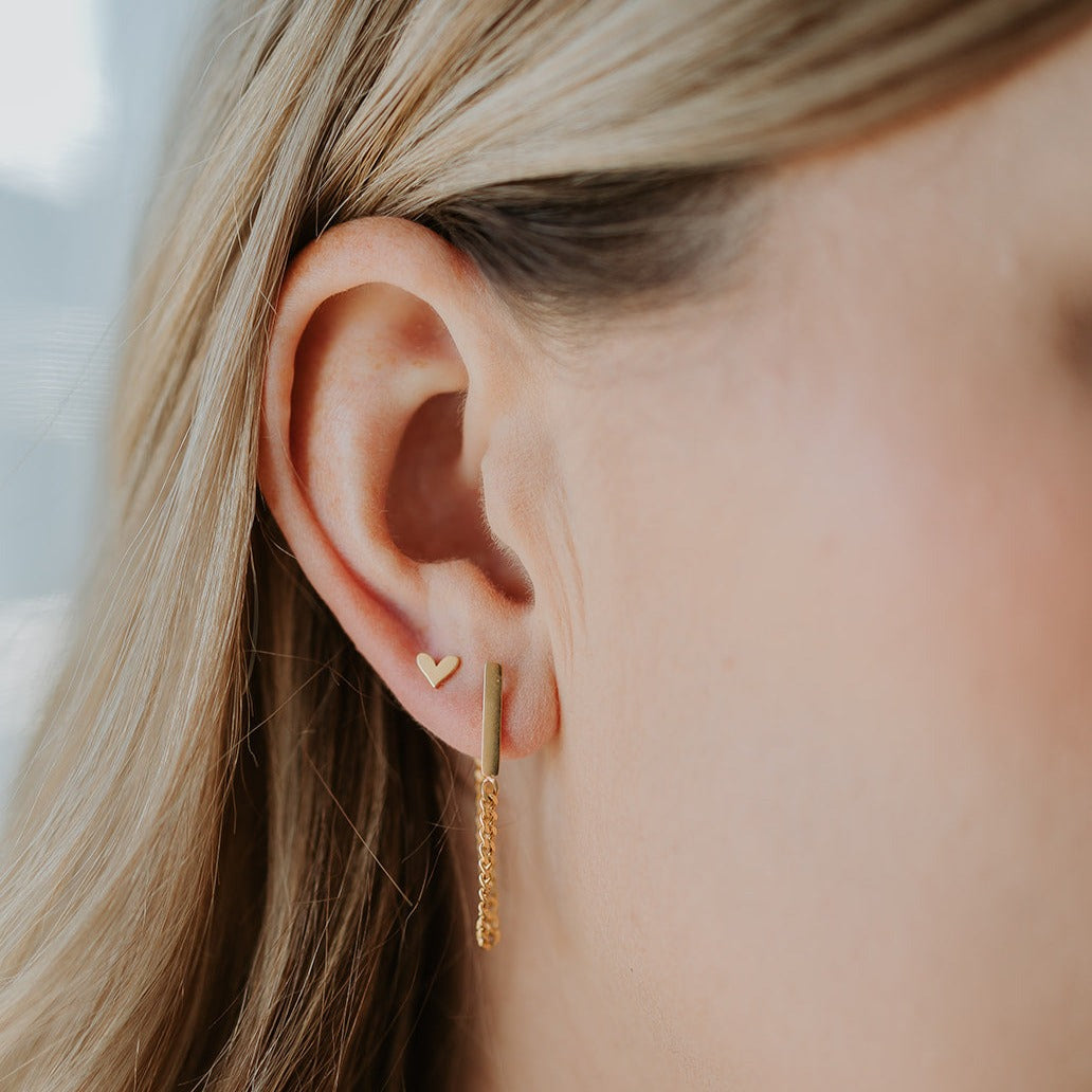Mini Heart Studs