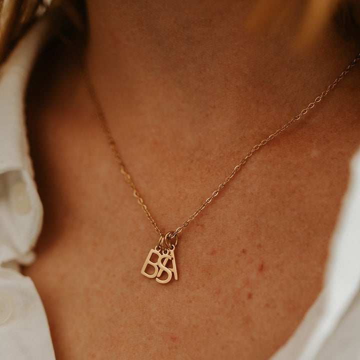 Letter Pendant Necklace