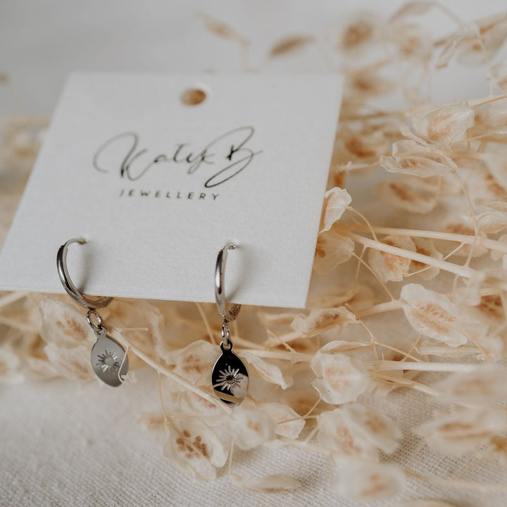 Starburst Hoop Earrings