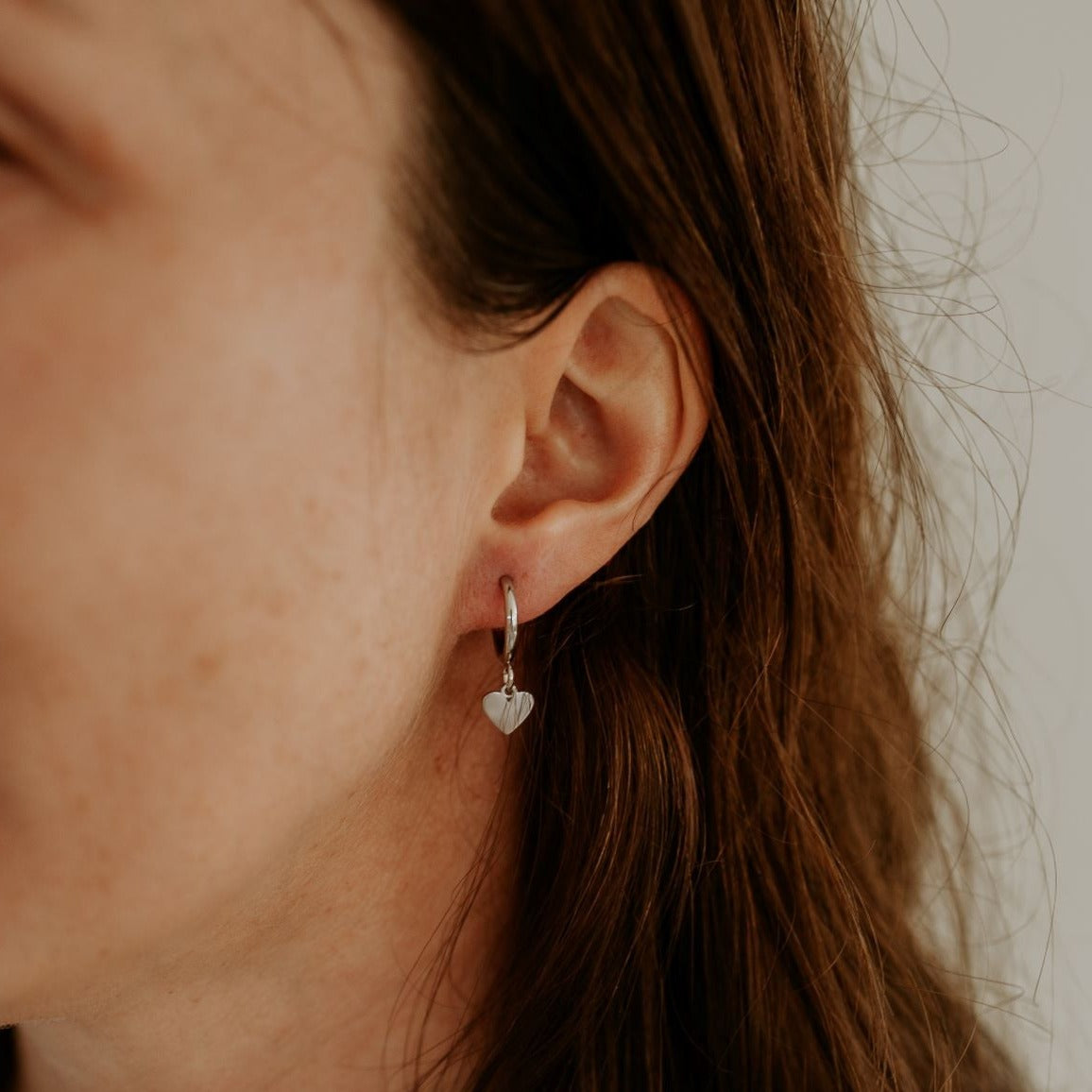 Heart Hoop Earrings