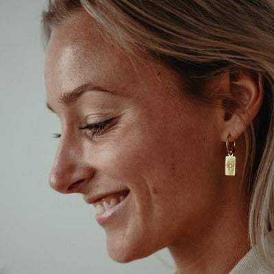 Daisy Hoop Earrings